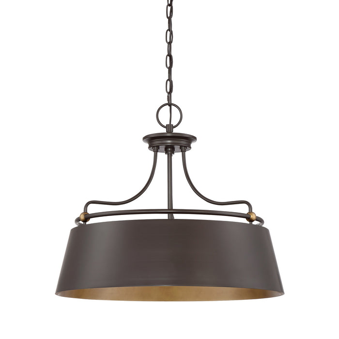 Quoizel FV2824WT Four Light Pendant, Western Bronze