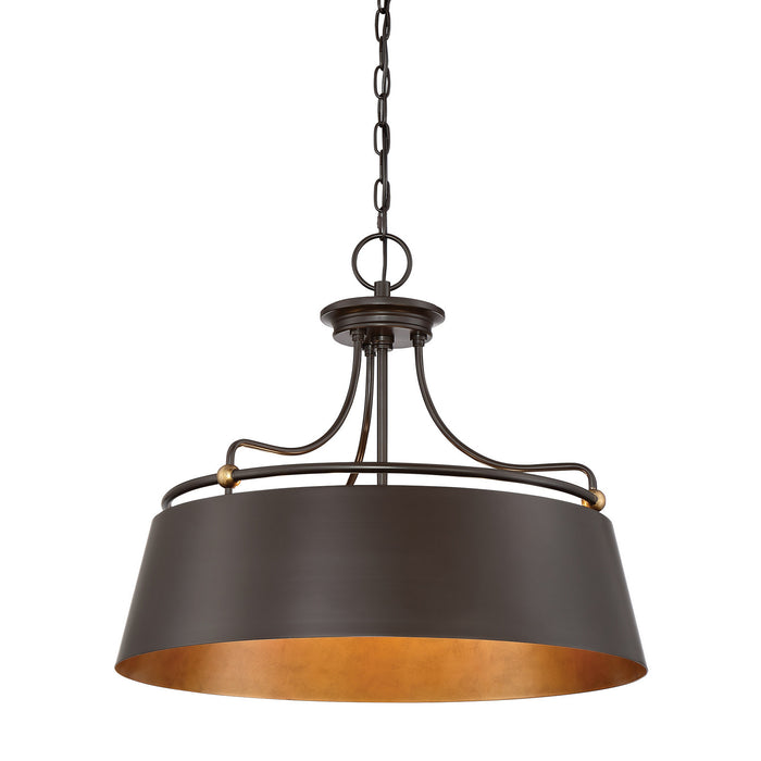 Quoizel FV2824WT Four Light Pendant, Western Bronze