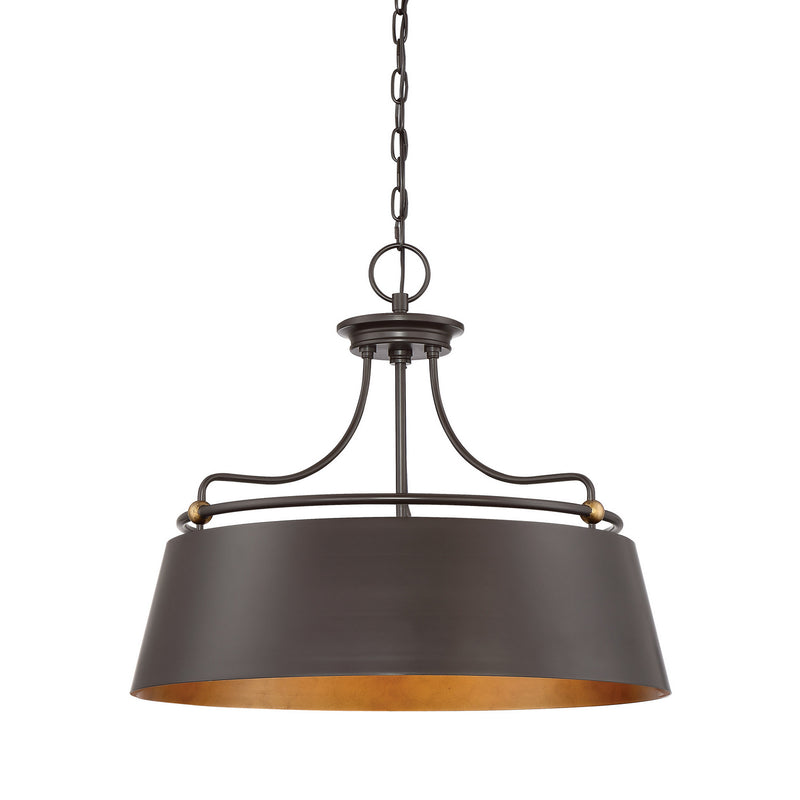 Quoizel FV2824WT Four Light Pendant, Western Bronze