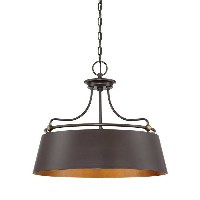 Quoizel FV2824WT Four Light Pendant, Western Bronze