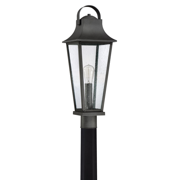 Quoizel GLV9008MB One Light Outdoor Post Mount, Mottled Black