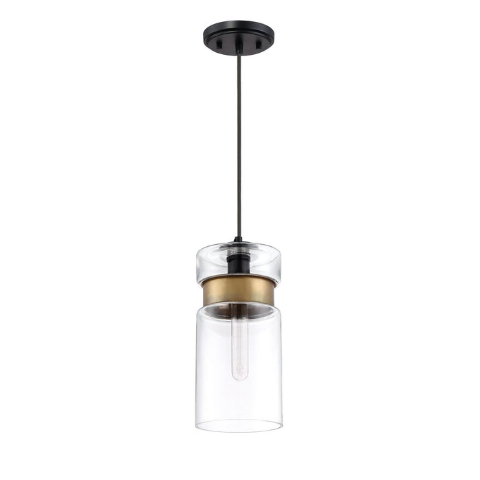 Quoizel GTG1506K One Light Mini Pendant, Mystic Black