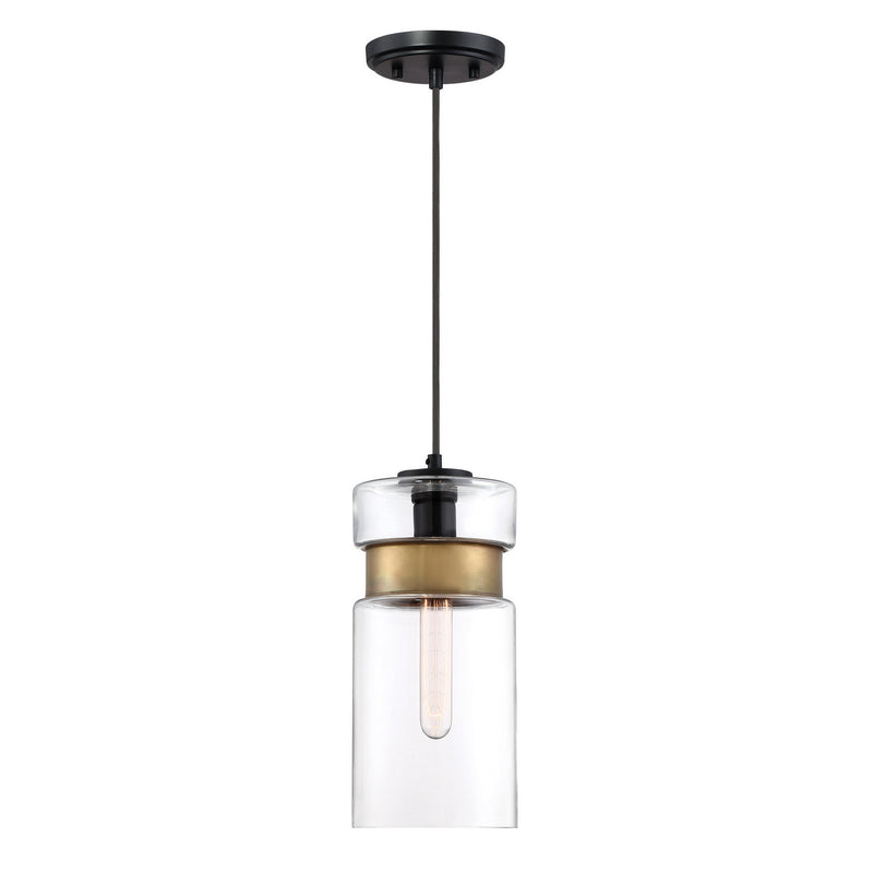 Quoizel GTG1506K One Light Mini Pendant, Mystic Black