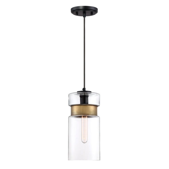 Quoizel GTG1506K One Light Mini Pendant, Mystic Black