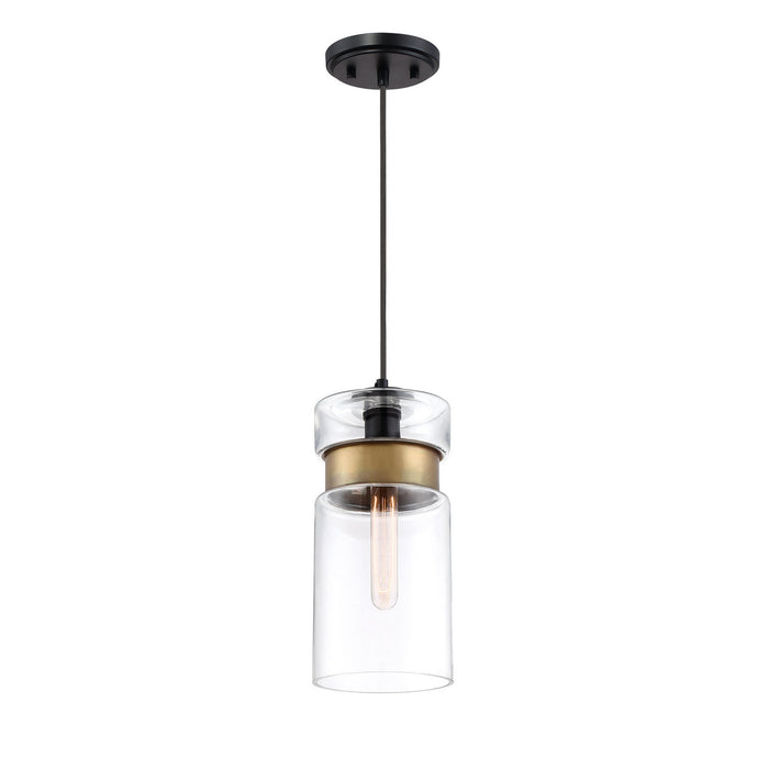 Quoizel GTG1506K One Light Mini Pendant, Mystic Black