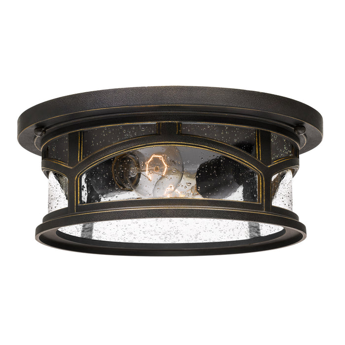 Quoizel MBH1613PN Two Light Outdoor Flush Mount, Palladian Bronze