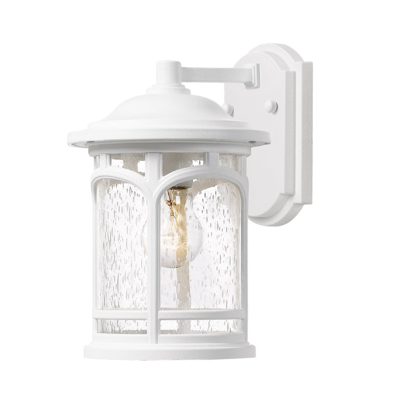 Quoizel MBH8407W One Light Outdoor Wall Lantern, White