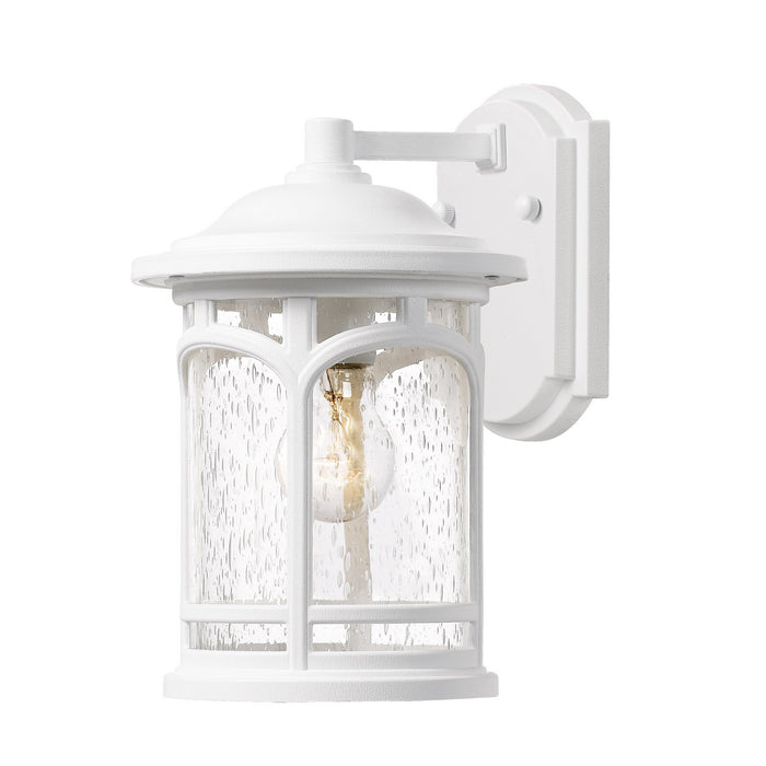 Quoizel MBH8407W One Light Outdoor Wall Lantern, White