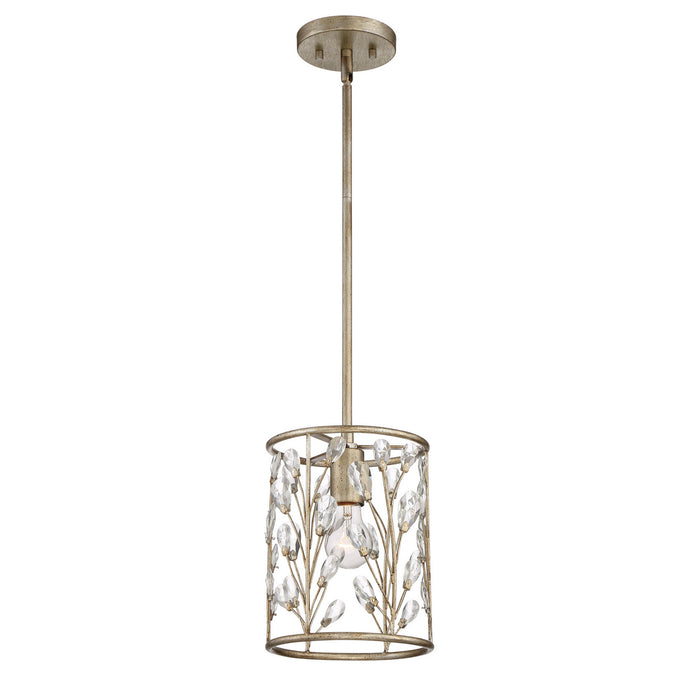 Quoizel MDL1508VG One Light Mini Pendant, Vintage Gold
