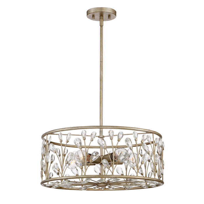 Quoizel MDL2820VG Five Light Pendant, Vintage Gold