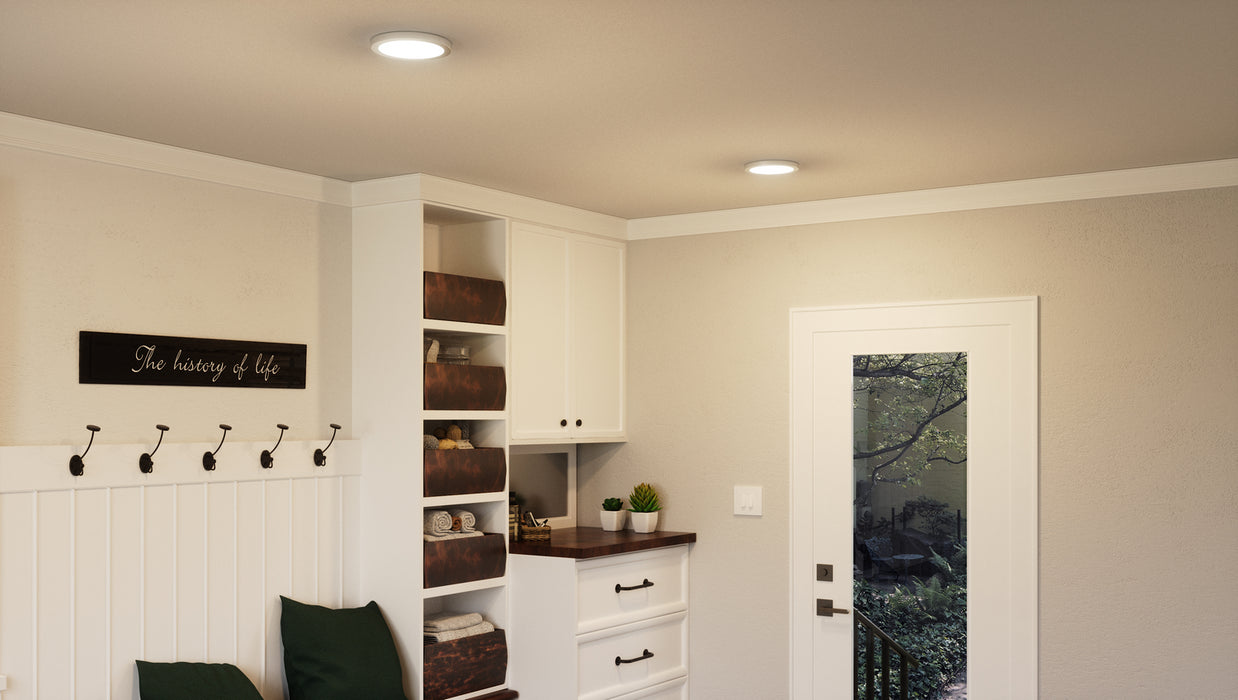 Quoizel OST1708BN LED Flush Mount, Brushed Nickel