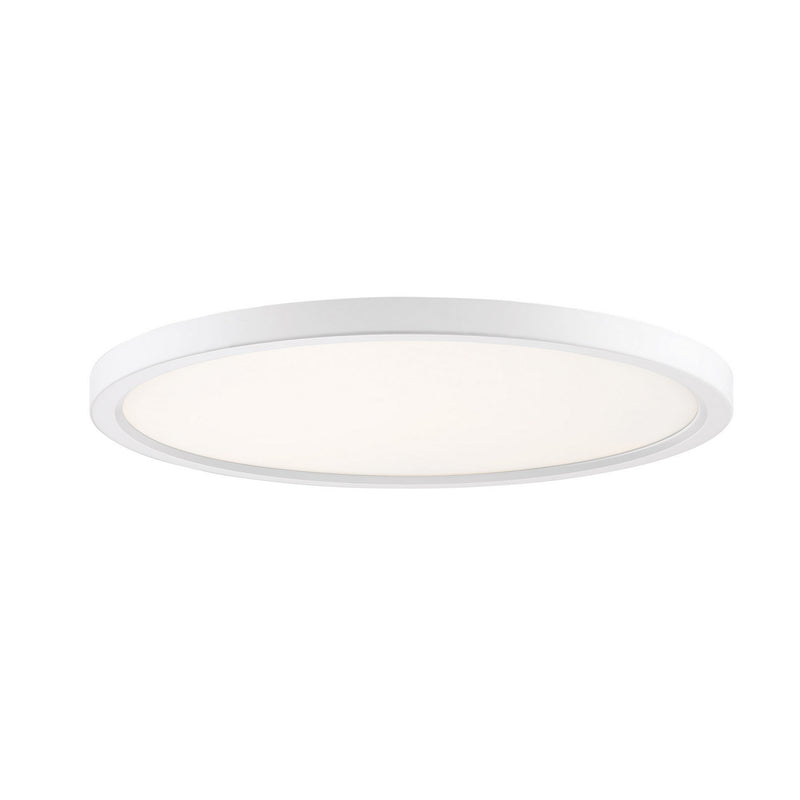 Quoizel OST1720W LED Flush Mount, Matte White