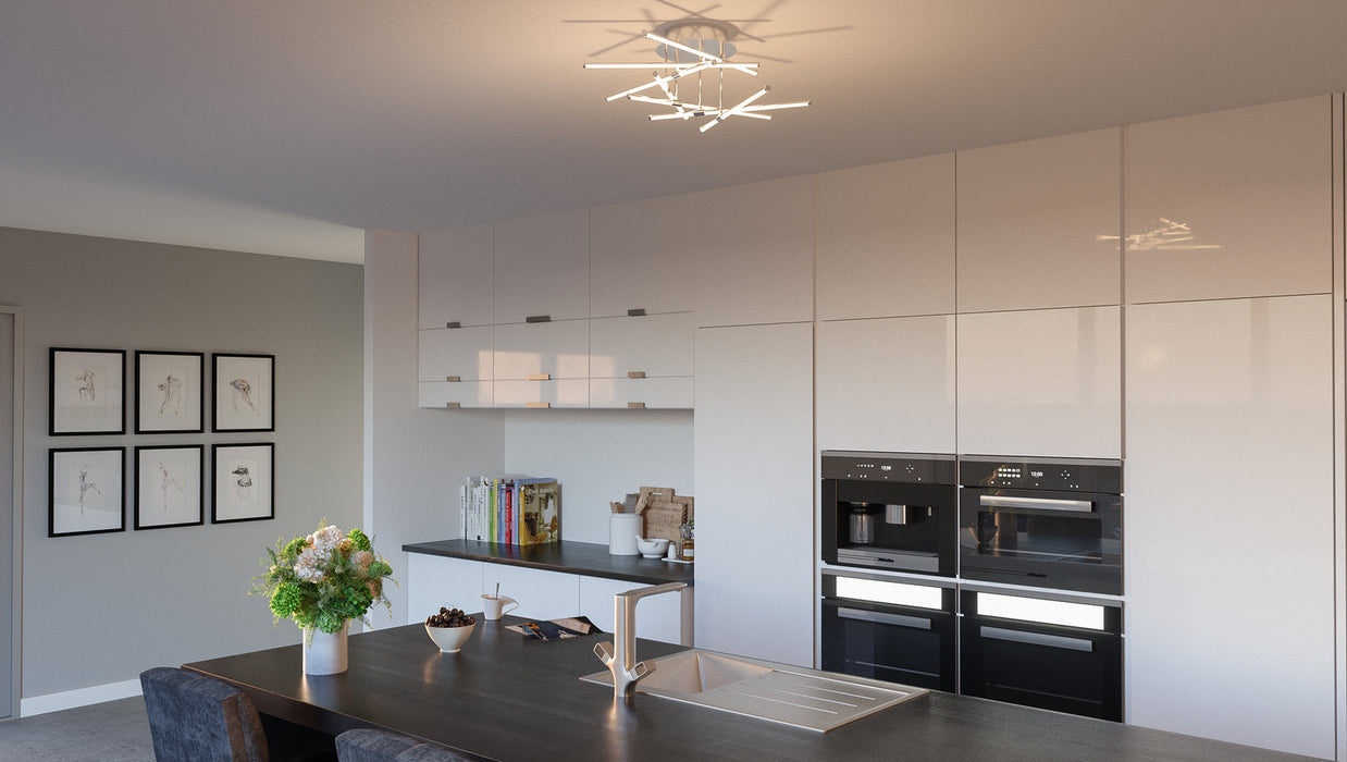 Quoizel PCLS1722C Semi Flush Mount, Polished Chrome