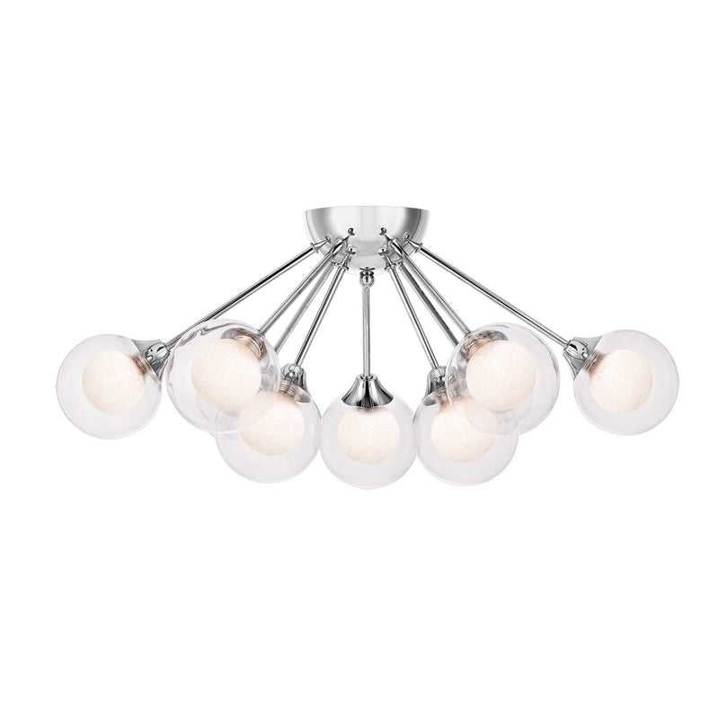 Quoizel PCSB1722C Nine Light Semi Flush Mount, Polished Chrome