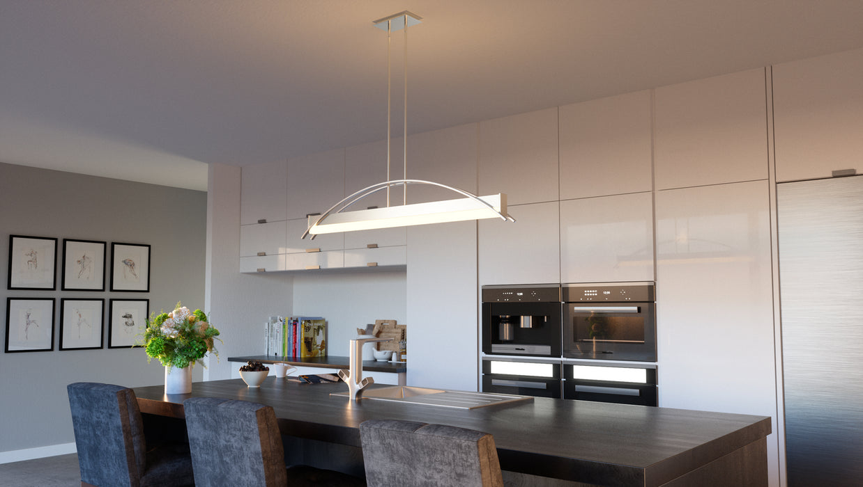 Quoizel PCSE138BN LED Island Chandelier, Brushed Nickel