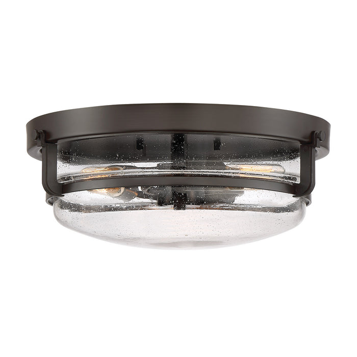 Quoizel QF3411PN Three Light Flush Mount, Palladian Bronze