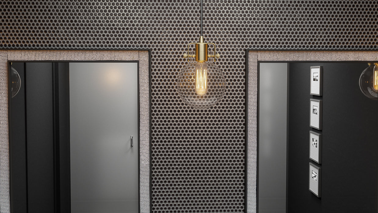 Quoizel SDL1506WS One Light Mini Pendant, Weathered Brass