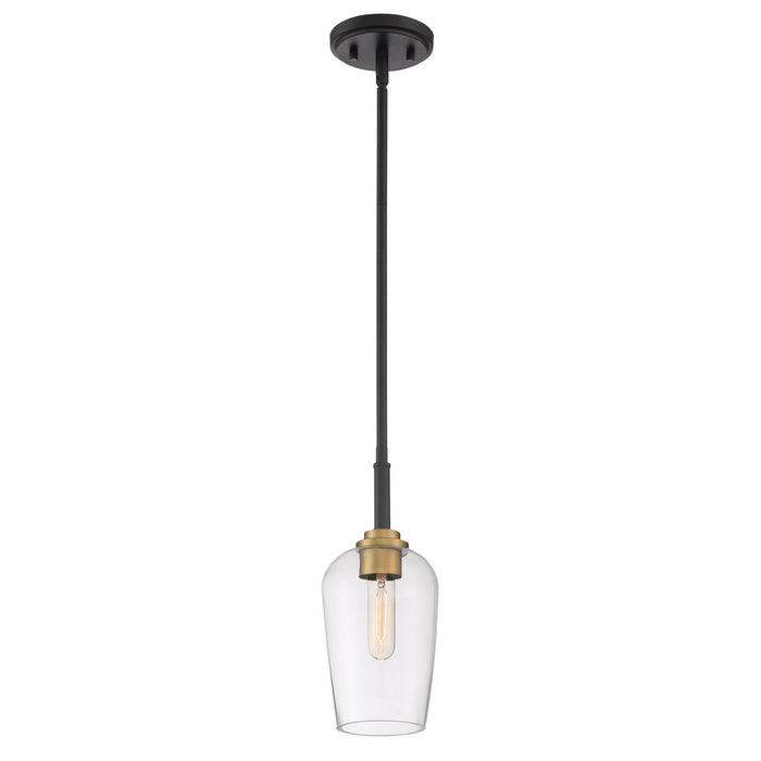 Quoizel SGR1505EK One Light Mini Pendant, Earth Black