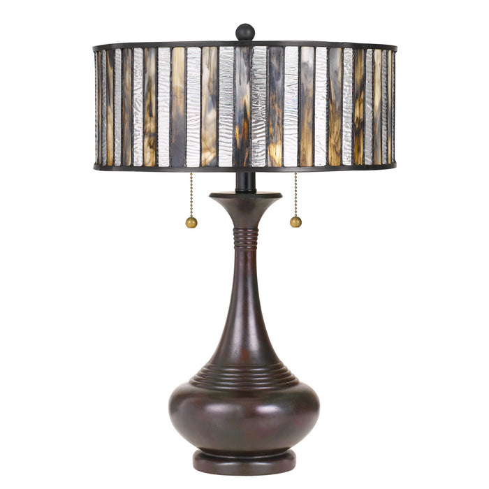 Quoizel TF3334TVA Two Light Table Lamp, Valiant Bronze