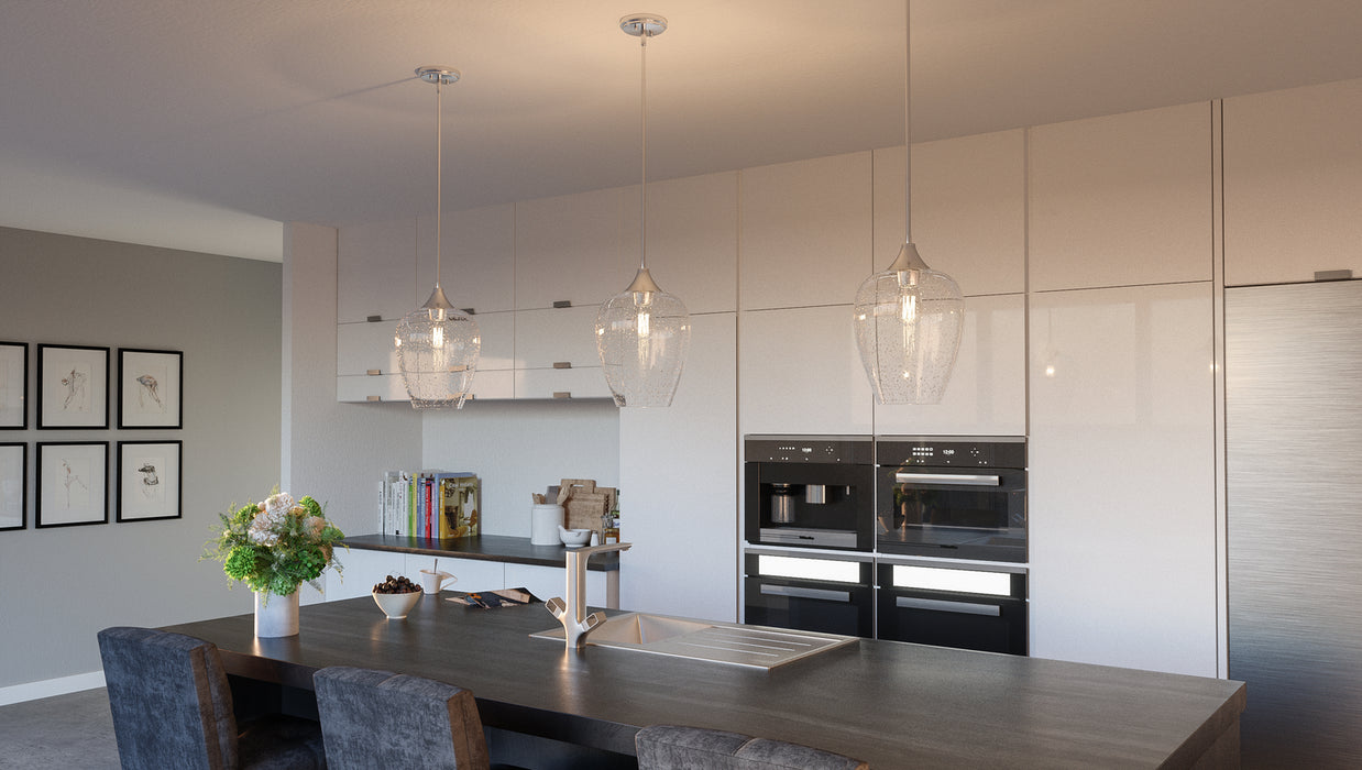 Quoizel TWE1510BN One Light Mini Pendant, Brushed Nickel
