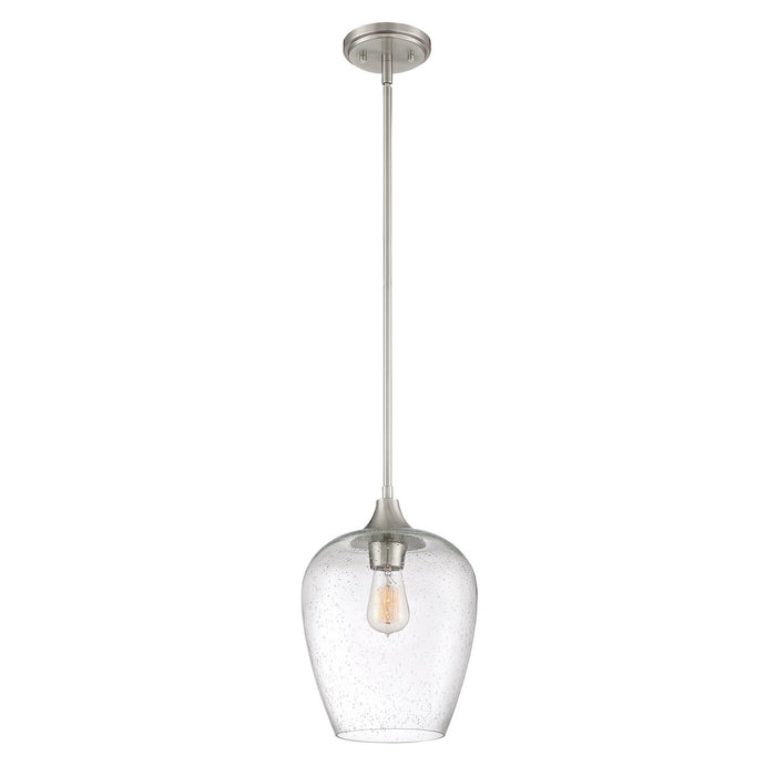 Quoizel TWE1510BN One Light Mini Pendant, Brushed Nickel