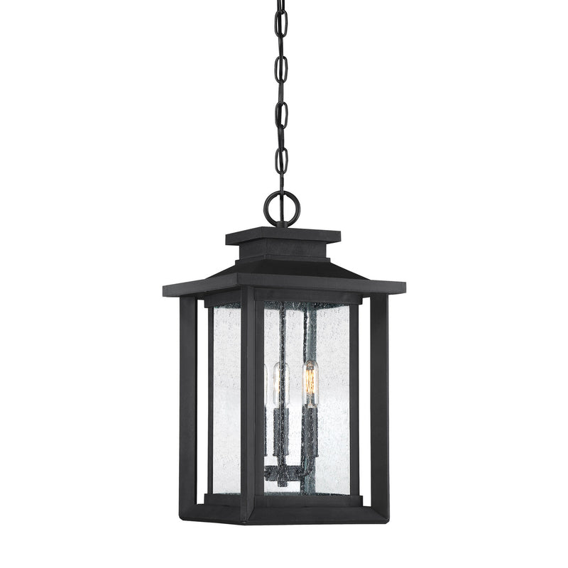 Quoizel WKF1911EK Three Light Outdoor Hanging Lantern, Earth Black