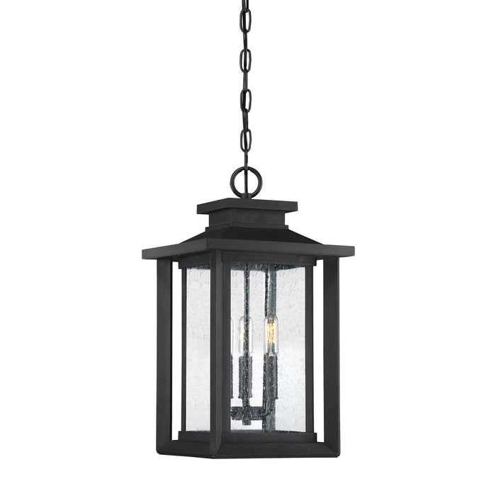 Quoizel WKF1911EK Three Light Outdoor Hanging Lantern, Earth Black
