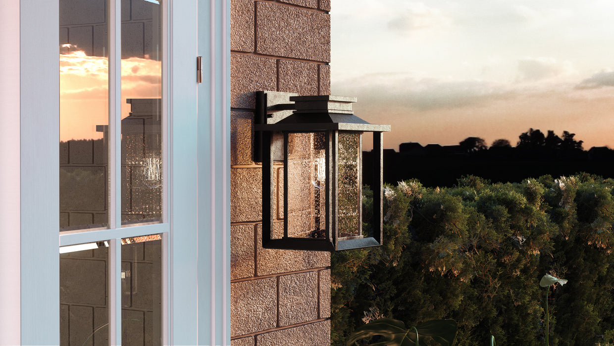 Quoizel WKF8409EK One Light Outdoor Wall Lantern, Earth Black