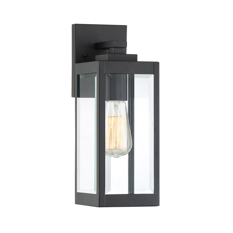 Quoizel WVR8405EK One Light Outdoor Wall Lantern, Earth Black