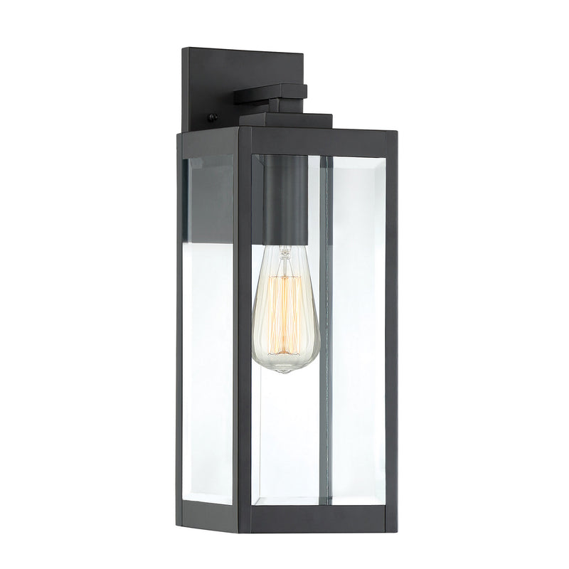 Quoizel WVR8406EK One Light Outdoor Wall Lantern, Earth Black