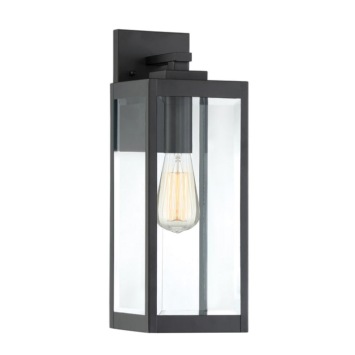Quoizel WVR8406EK One Light Outdoor Wall Lantern, Earth Black