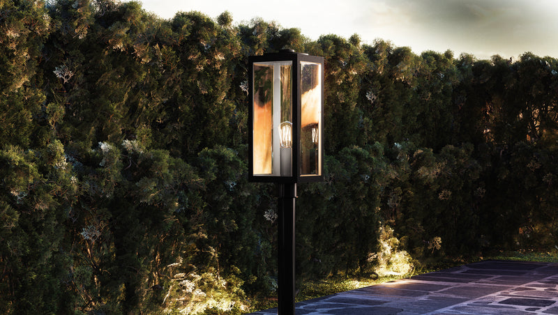 Quoizel WVR9007EK One Light Outdoor Post Mount, Earth Black