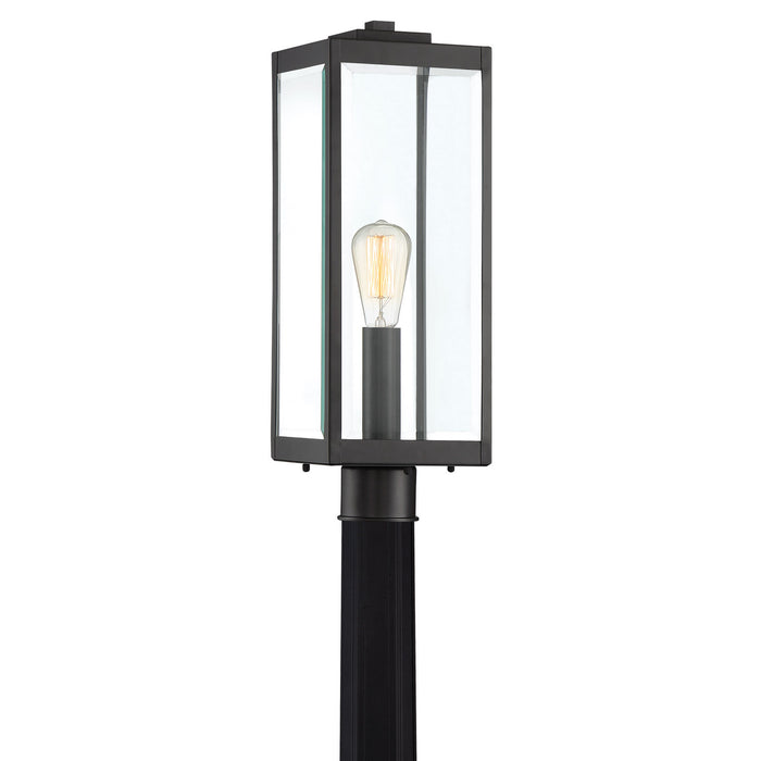 Quoizel WVR9007EK One Light Outdoor Post Mount, Earth Black