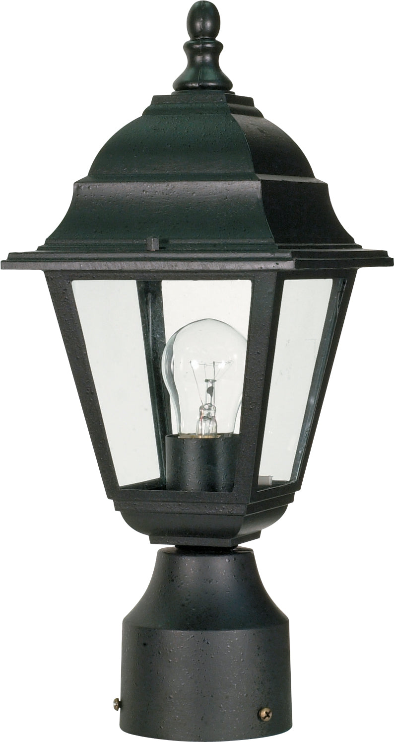 Nuvo Lighting 60-3456 One Light Post Lantern, Textured Black