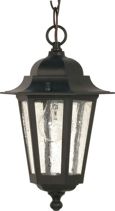 Nuvo Lighting 60-3476 One Light Hanging Lantern, Textured Black