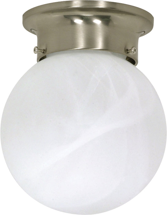 Nuvo Lighting 60-6008 One Light Flush Mount, Brushed Nickel