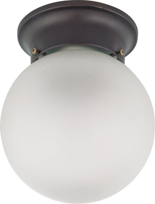 Nuvo Lighting 60-6012 One Light Flush Mount, Mahogany Bronze