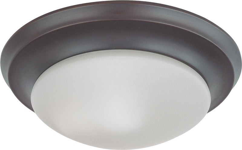 Nuvo Lighting 60-6013 One Light Flush Mount, Mahogany Bronze