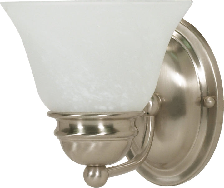 Nuvo Lighting 60-6077 One Light Vanity, Brushed Nickel