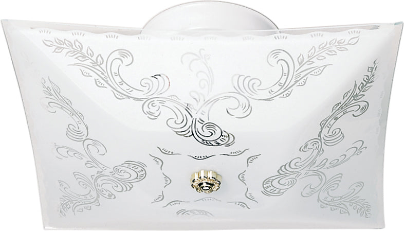 Nuvo Lighting 60-6032 Two Light Flush Mount, White
