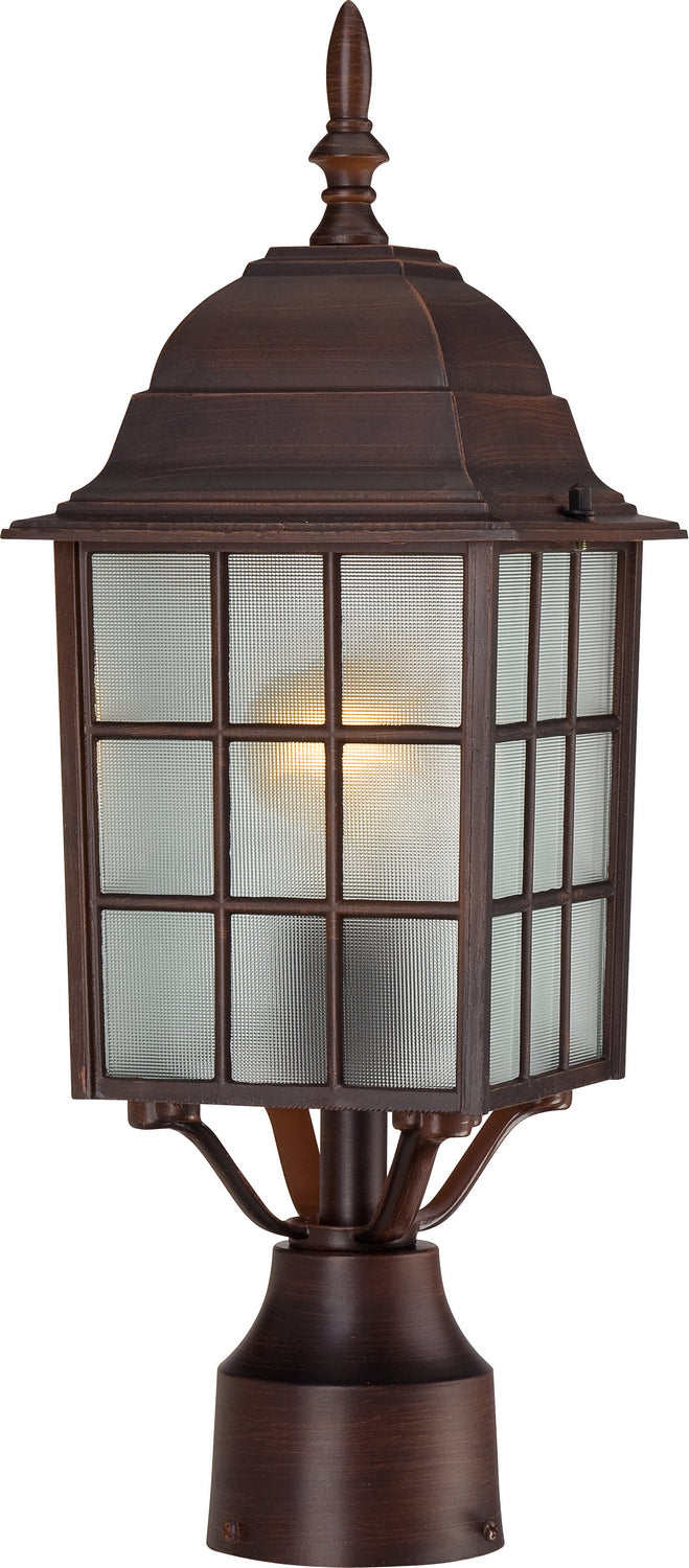 Nuvo Lighting 60-3483 One Light Post Lantern, Rustic Bronze