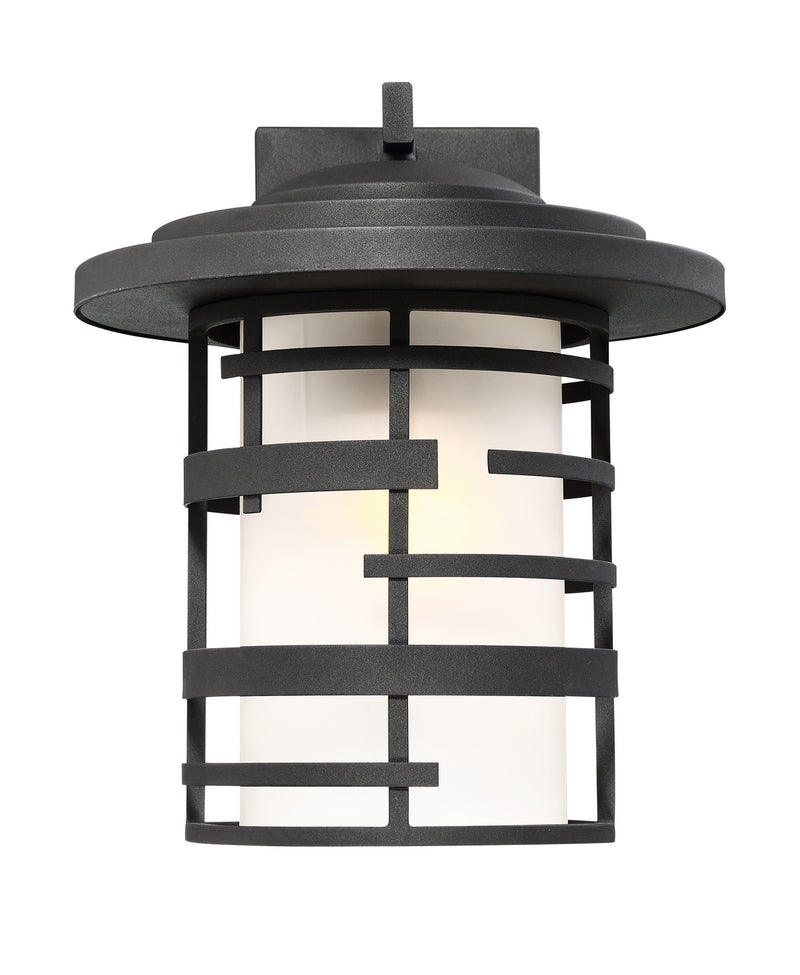 Nuvo Lighting 60-6403 One Light Outdoor Wall Lantern, Textured Black