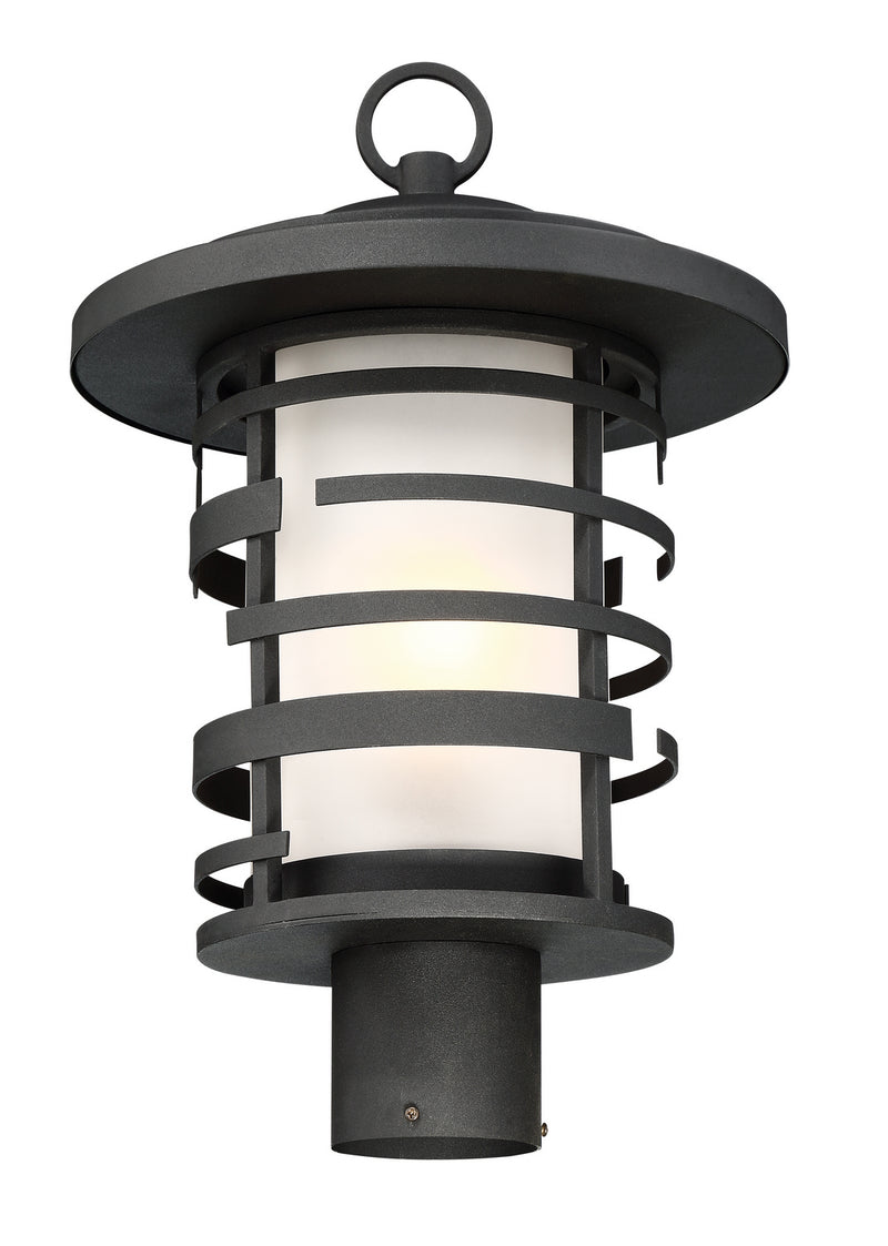 Nuvo Lighting 60-6406 One Light Post Lantern, Textured Black