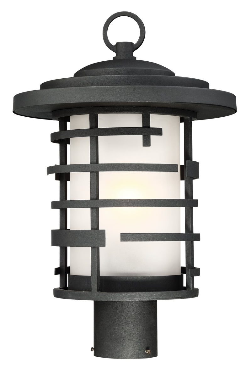 Nuvo Lighting 60-6406 One Light Post Lantern, Textured Black