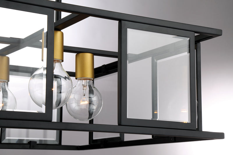 Nuvo Lighting 60-6414 Four Light Pendant, Midnight Bronze