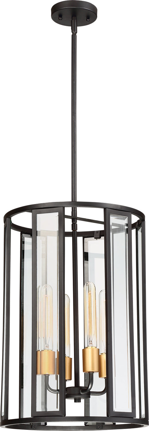 Nuvo Lighting 60-6415 Four Light Foyer Pendant, Midnight Bronze