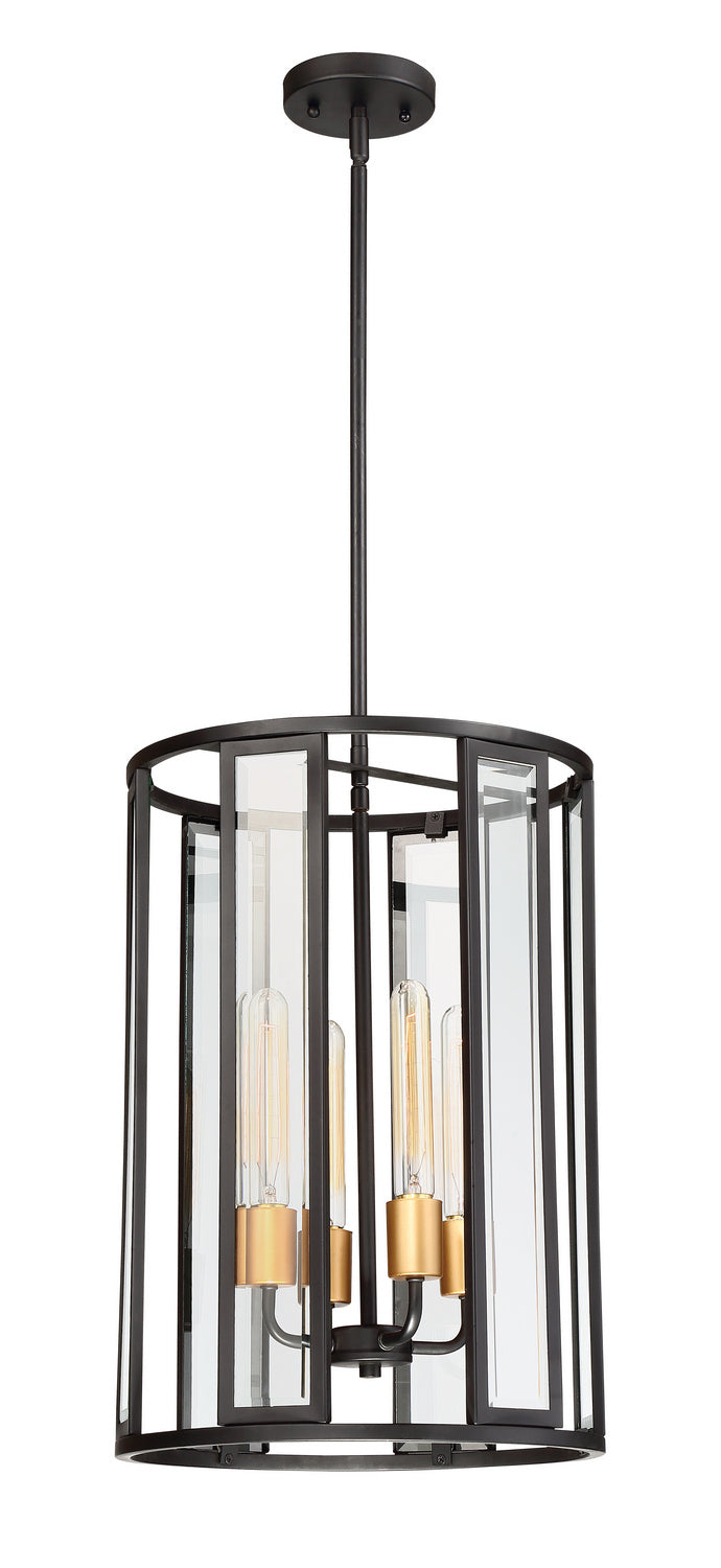 Nuvo Lighting 60-6415 Four Light Foyer Pendant, Midnight Bronze