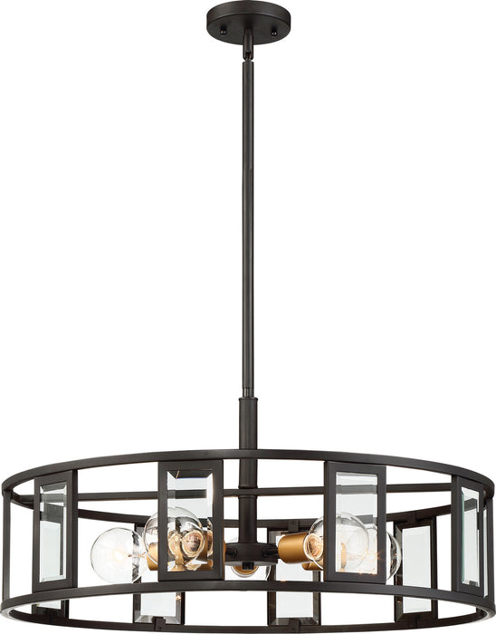 Nuvo Lighting 60-6416 Five Light Pendant, Midnight Bronze