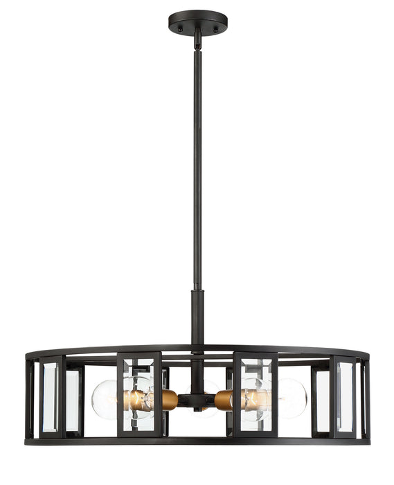 Nuvo Lighting 60-6416 Five Light Pendant, Midnight Bronze