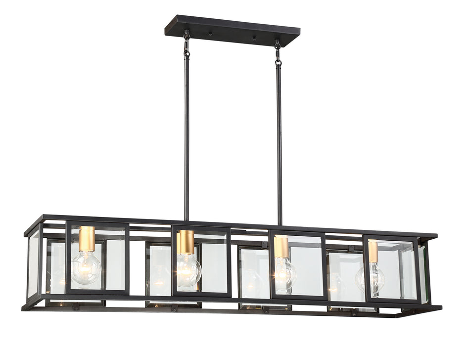 Nuvo Lighting 60-6417 Four Light Trestle, Midnight Bronze